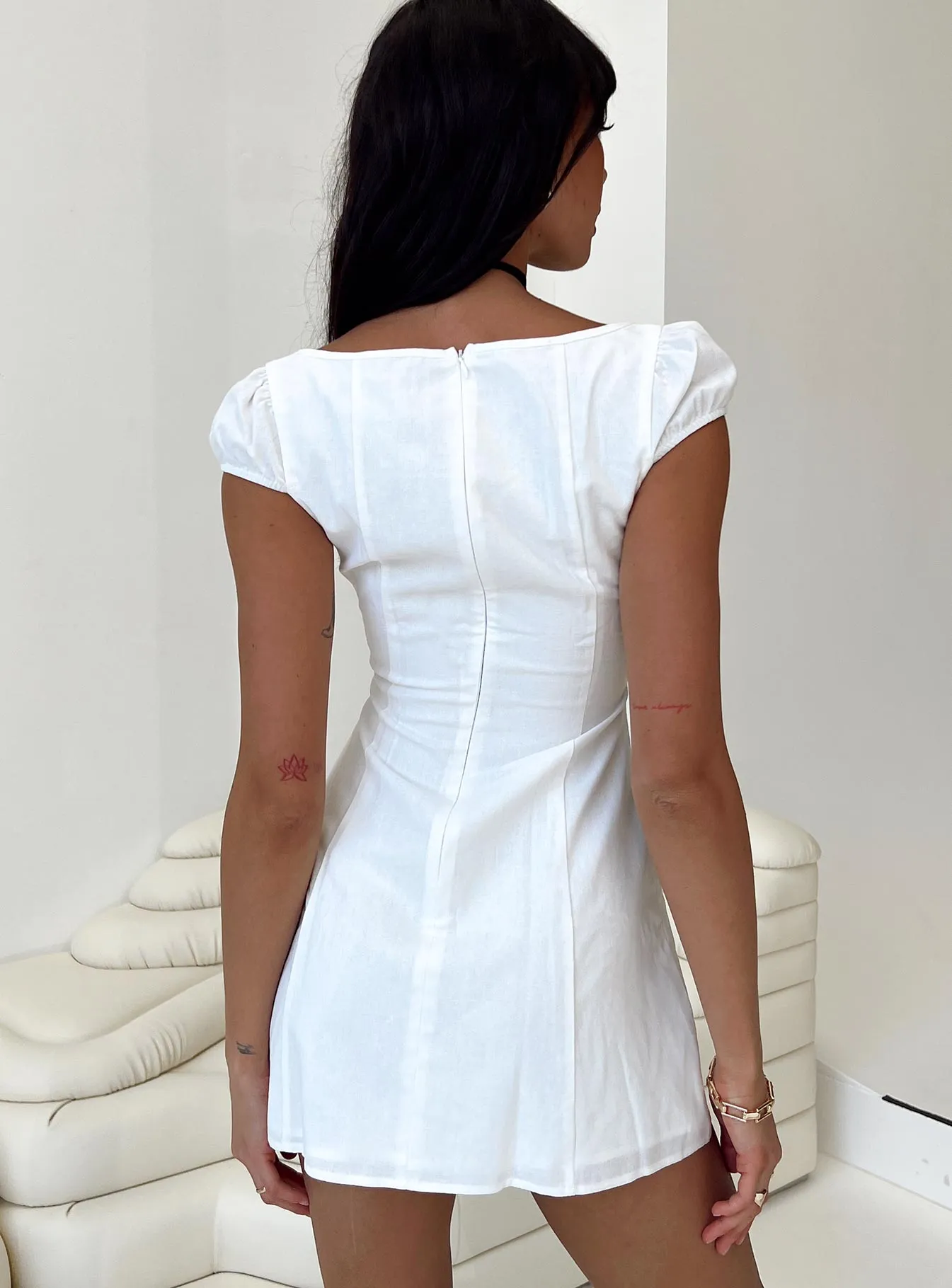 Alora Mini Dress White