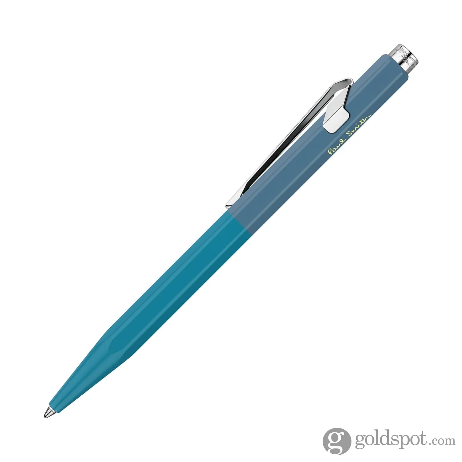 Caran d'Ache 849 Paul Smith 4 Ballpoint Pen in Cyan & Steel