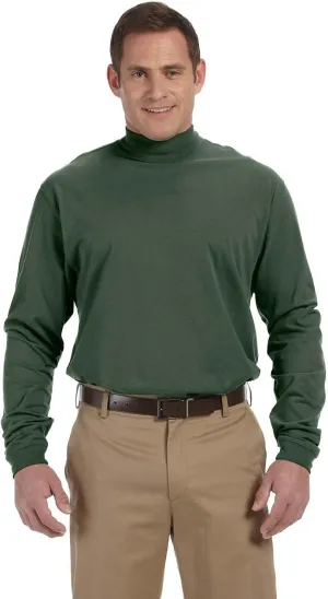 Devon & Jones Unisex-Adult Sueded Cotton Jersey Mock Turtleneck