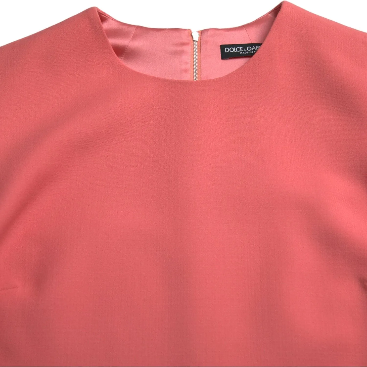 Dolce & Gabbana Chic Pink Sleeveless Shift Mini Dress