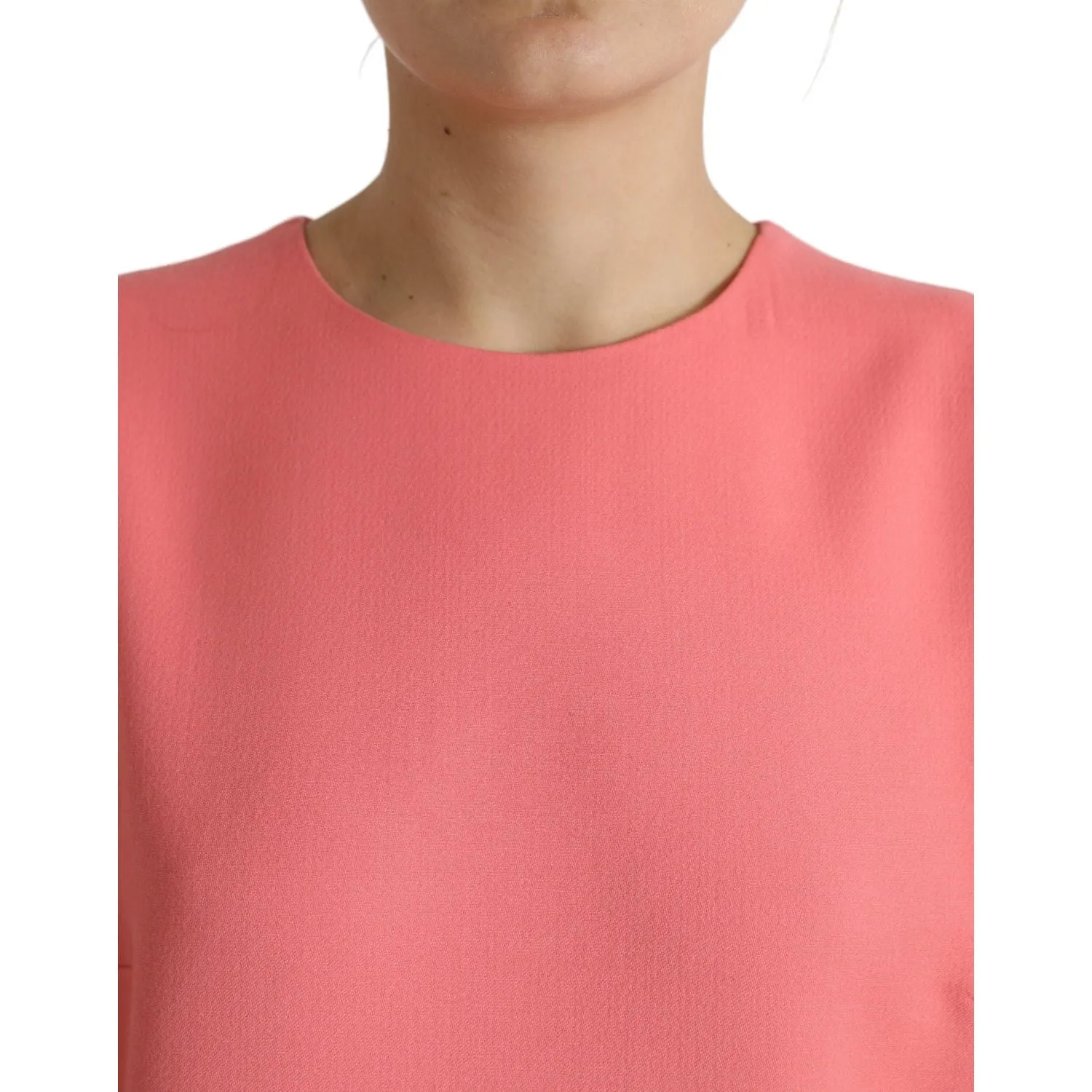 Dolce & Gabbana Chic Pink Sleeveless Shift Mini Dress