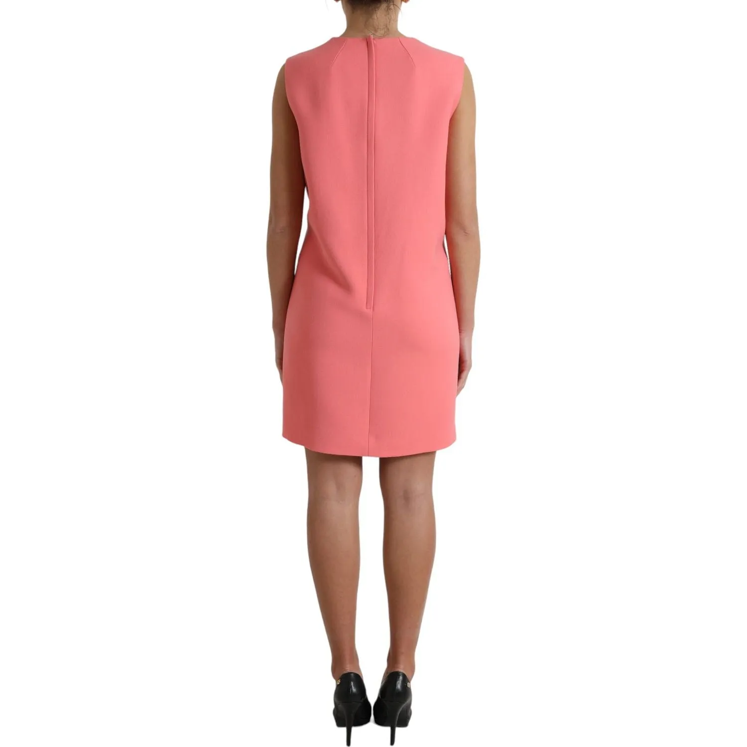 Dolce & Gabbana Chic Pink Sleeveless Shift Mini Dress