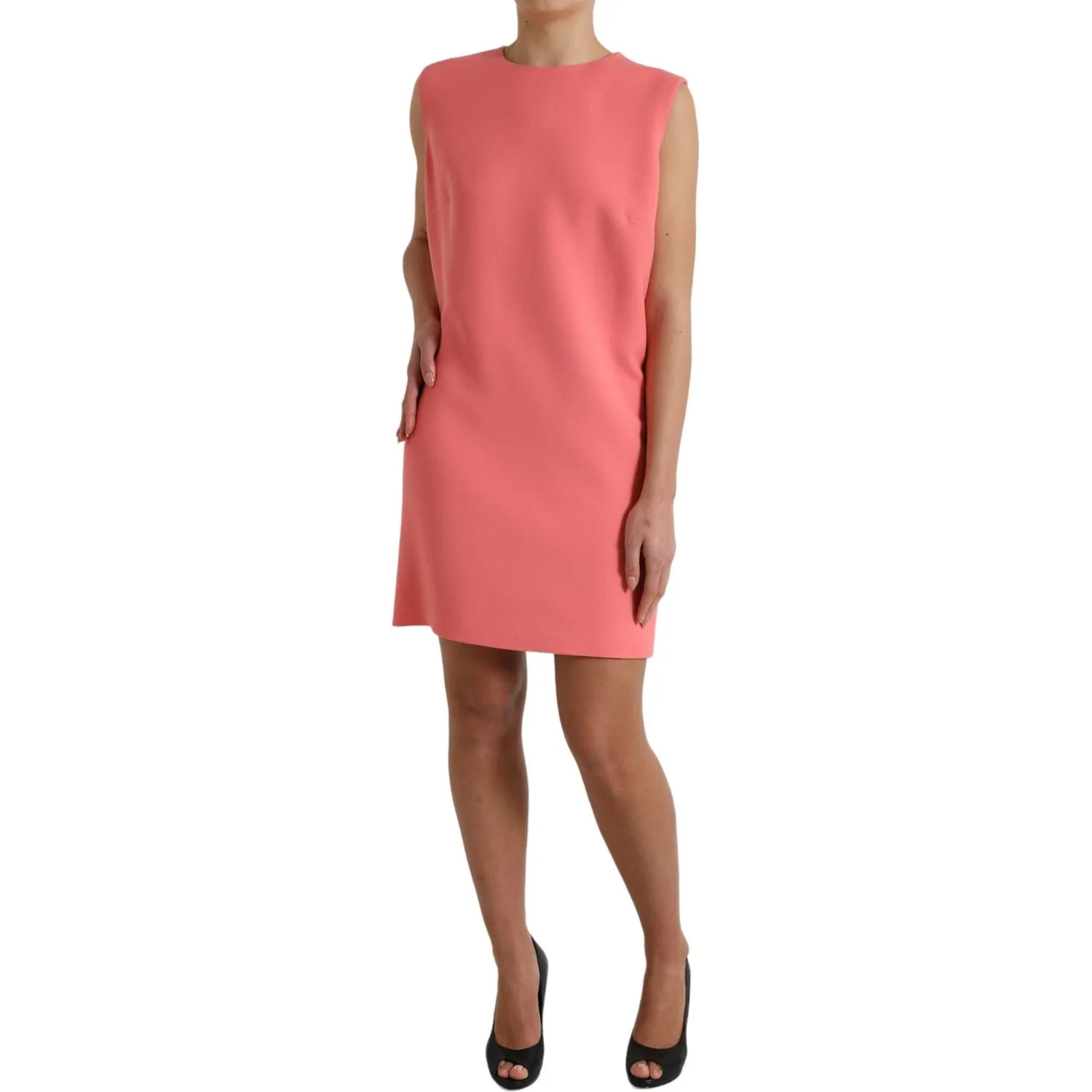 Dolce & Gabbana Chic Pink Sleeveless Shift Mini Dress