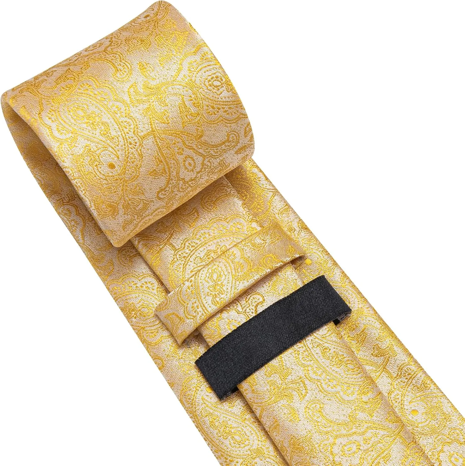 Dubulle Mens Tie Set Solid Paisley Silk Striped Necktie for Men with Cufflinks Tie and Pocket Square