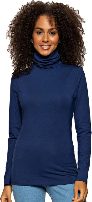 Felina | Long Sleeve Cotton Modal Turtleneck | Base Layer