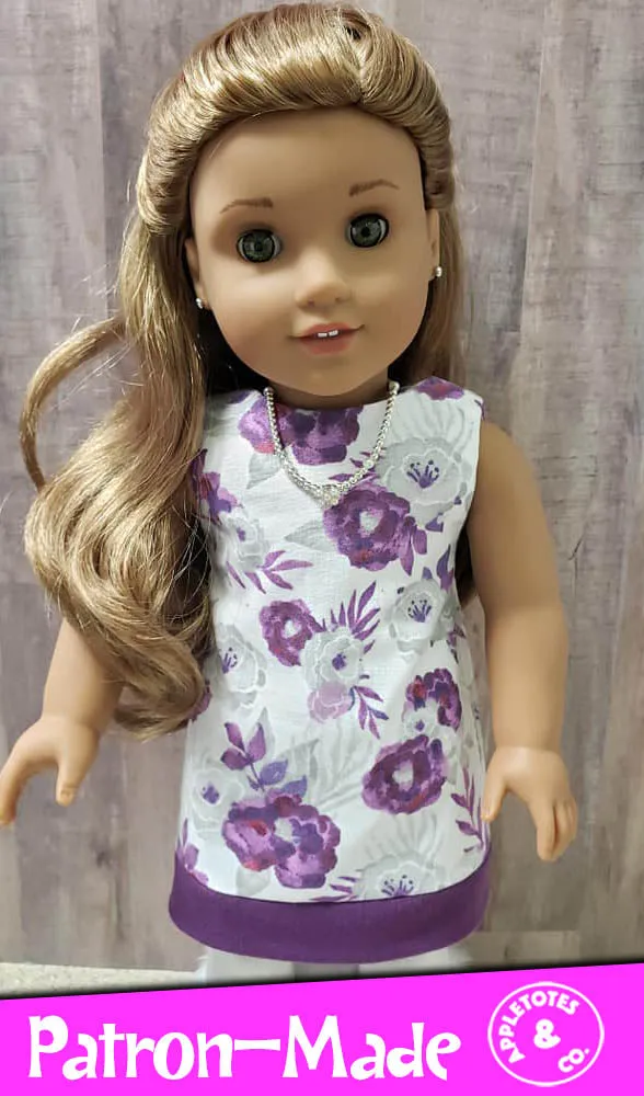 Free Mod Dress Sewing Pattern for 18" Dolls