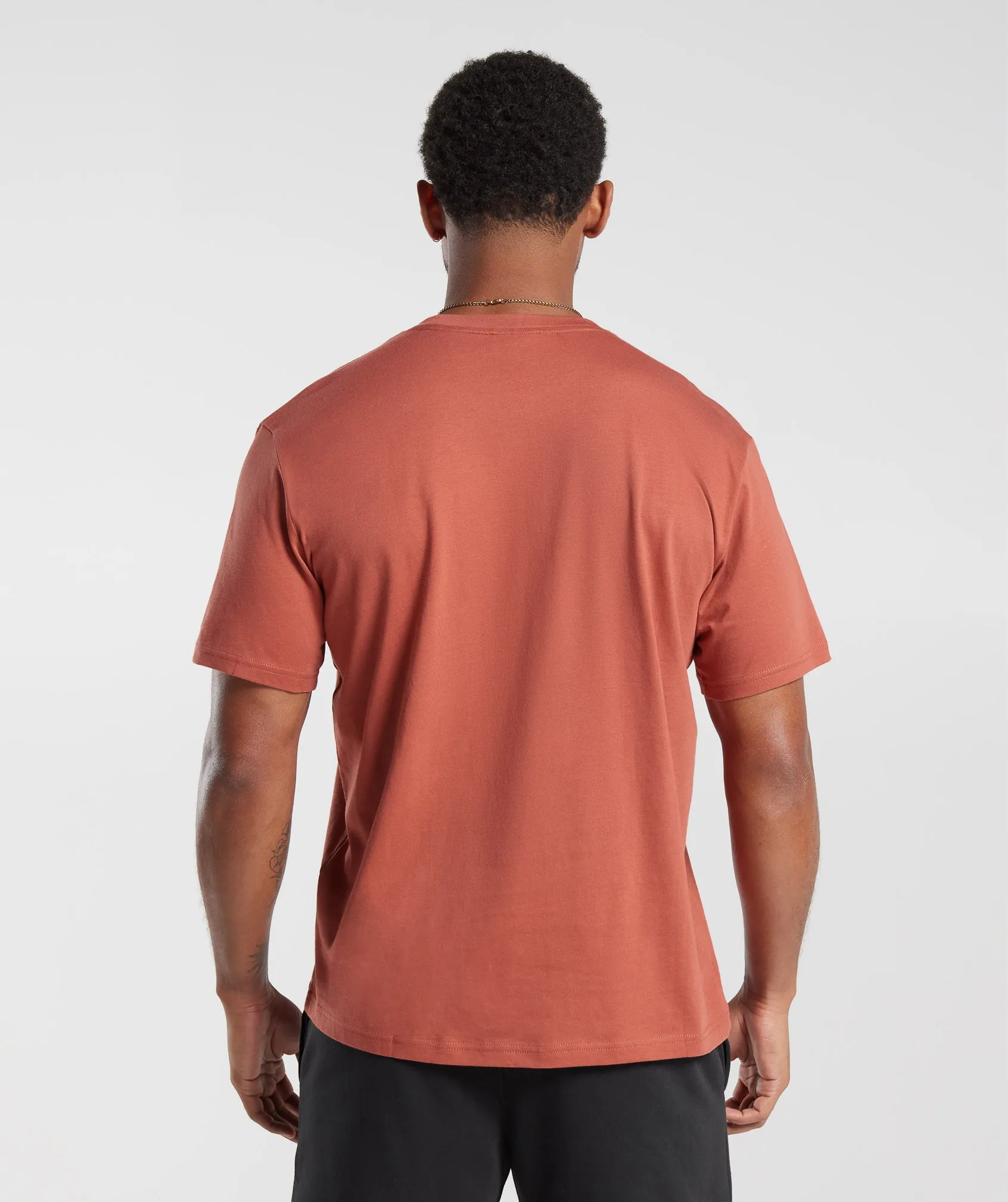Gymshark Crest T-Shirt - Persimmon Red