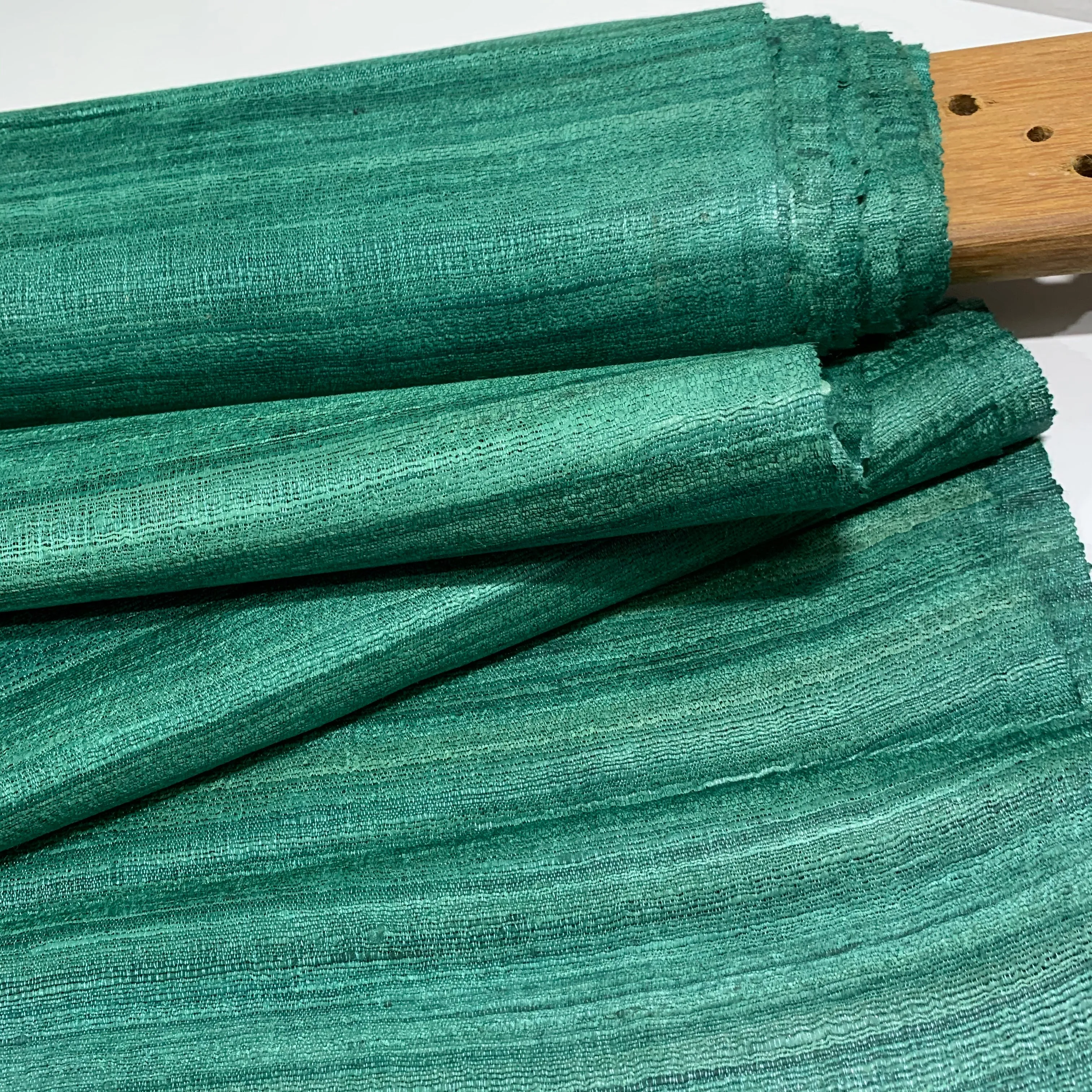 Mint Green Ahimsa Tussar Pure Silk Fabric