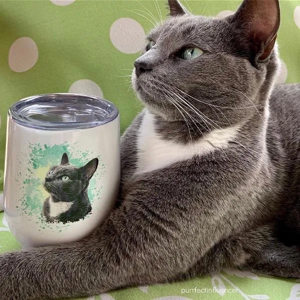 Original Pet Pop Art Wine Tumbler