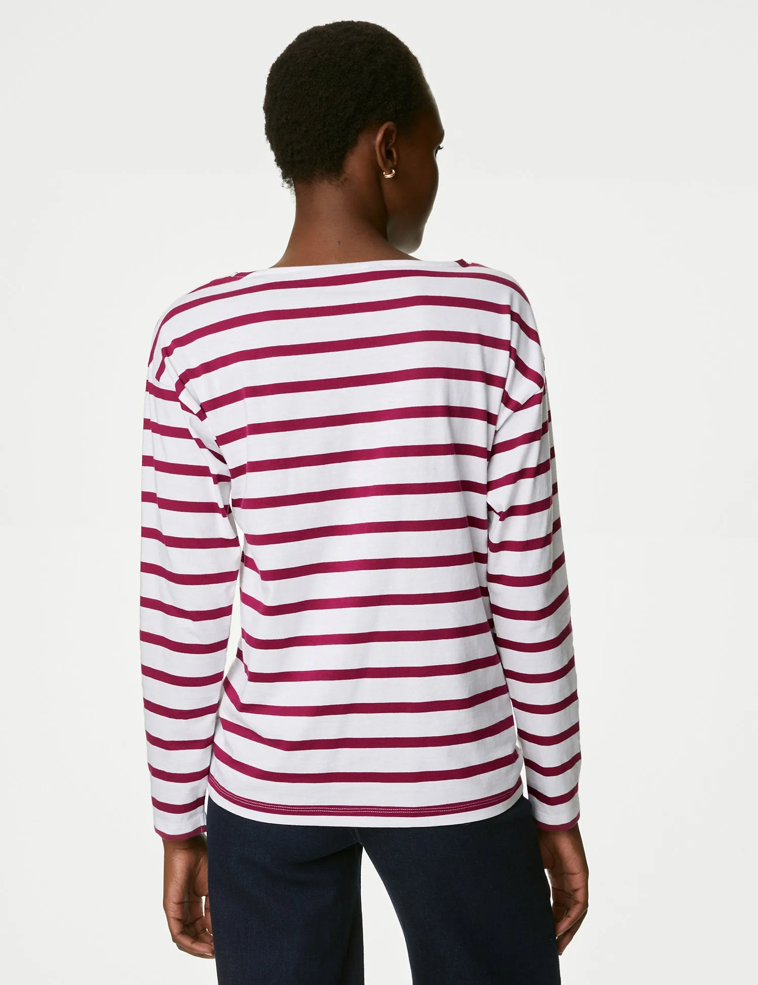 Pure Cotton Striped Top