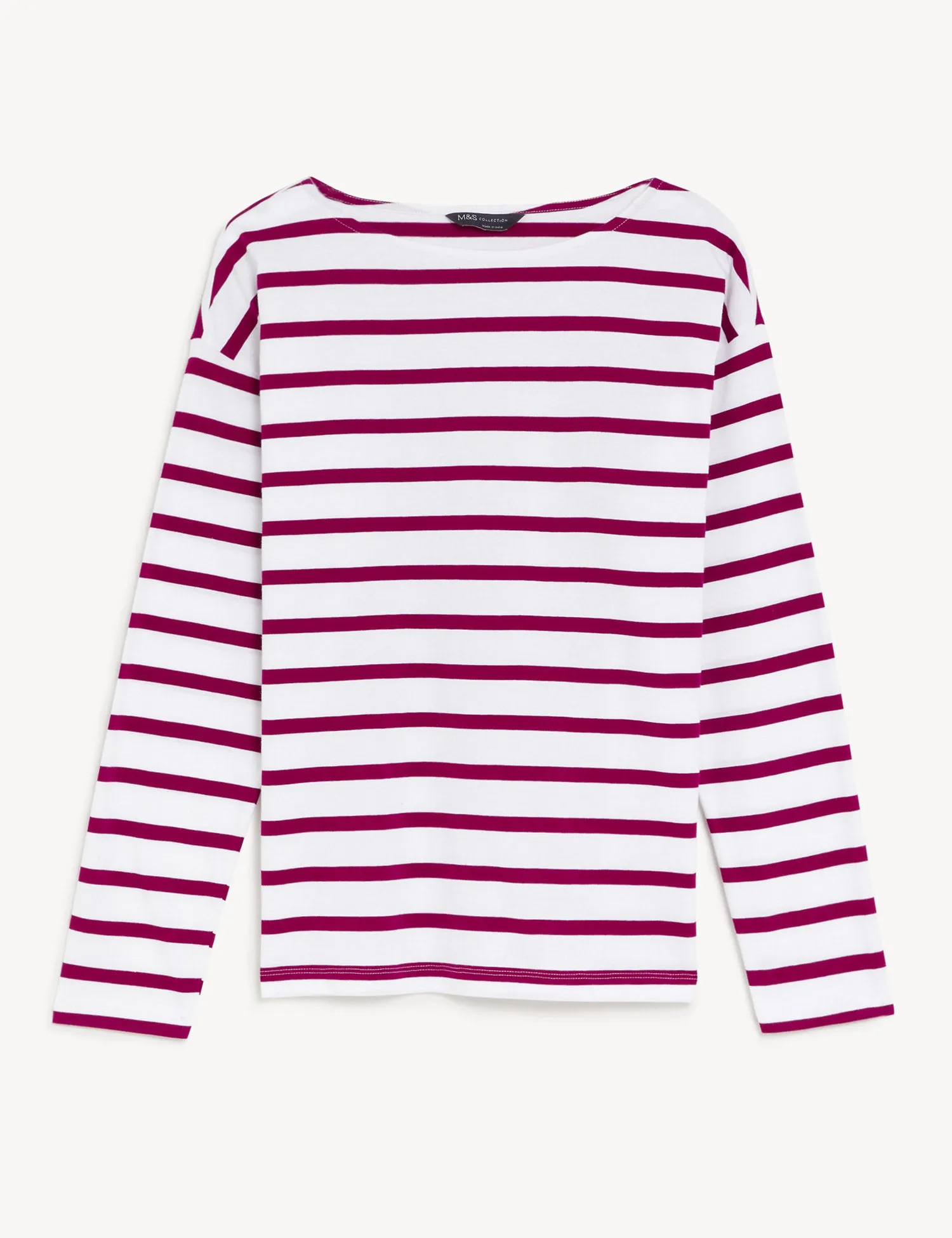 Pure Cotton Striped Top