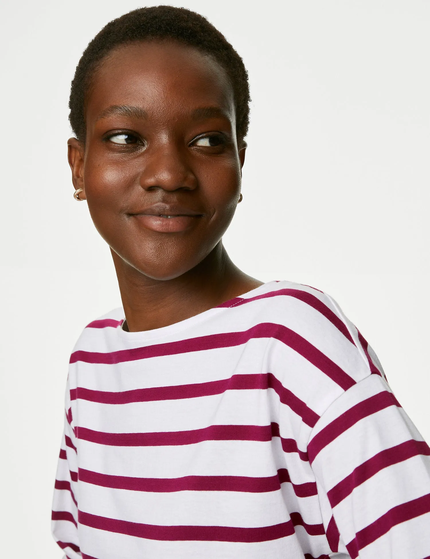 Pure Cotton Striped Top
