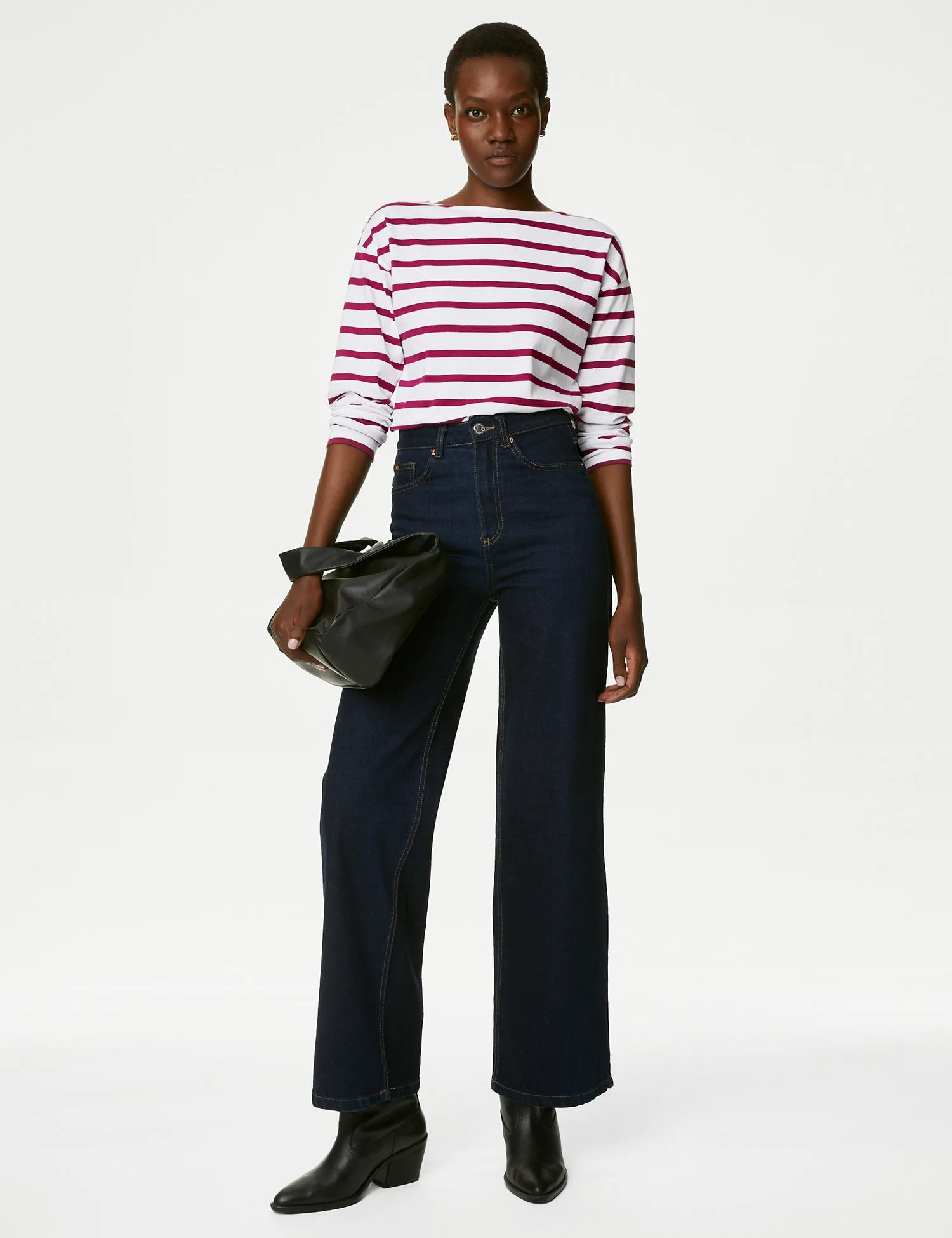 Pure Cotton Striped Top